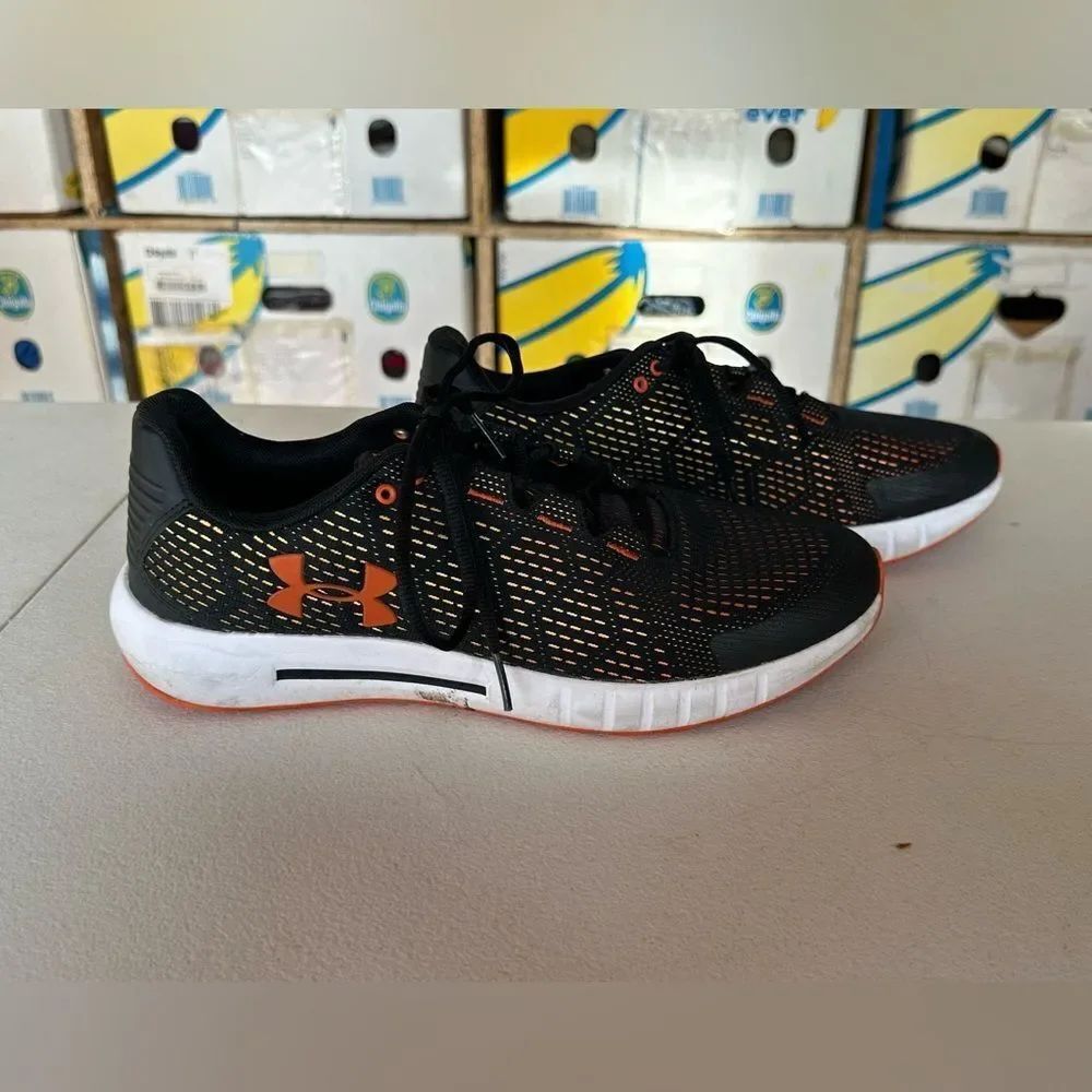 Under Armour Black and Orange Shoes